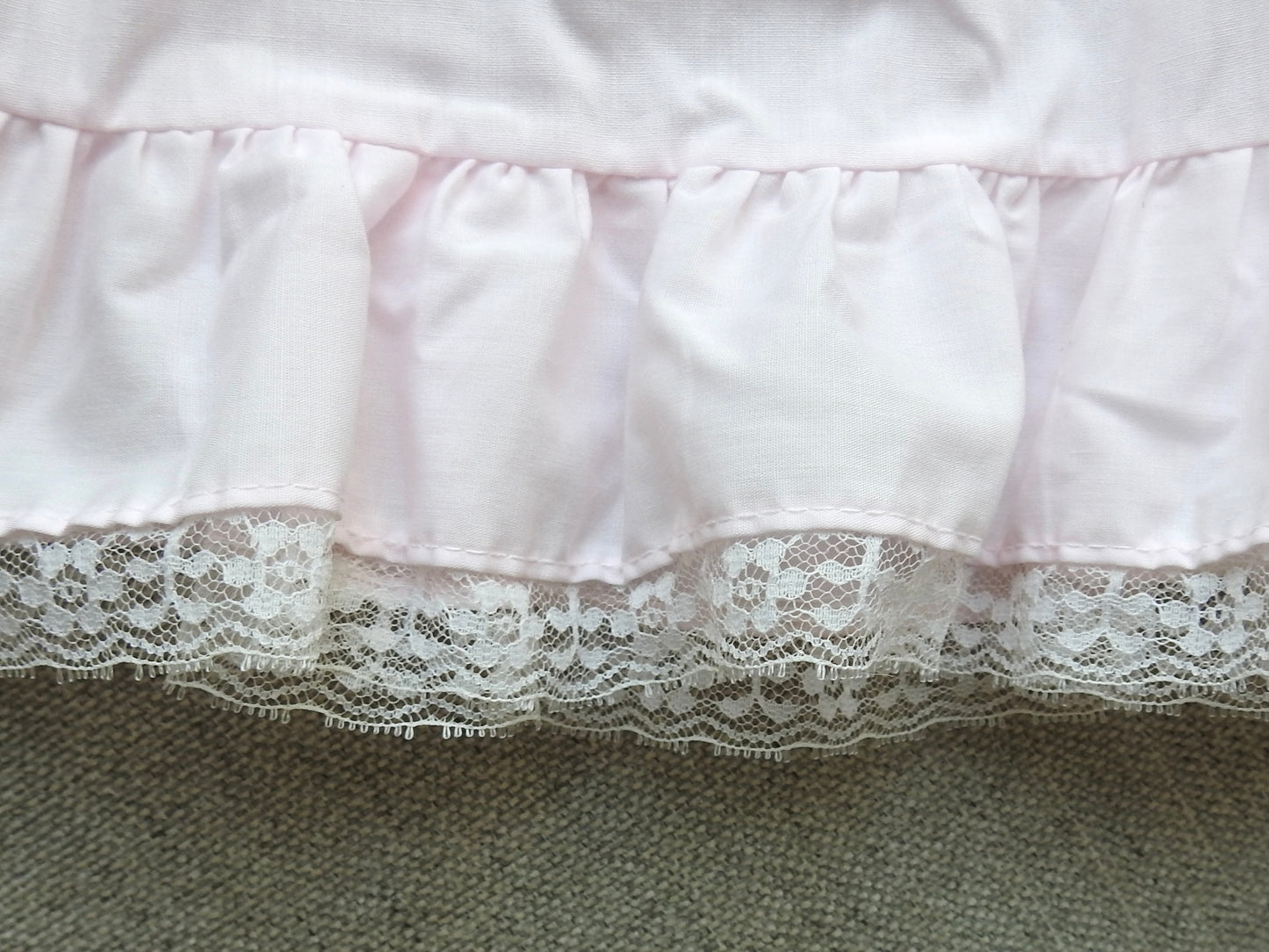 Vintage 80s/90s Alexis Pink Lace Gown 3-6M
