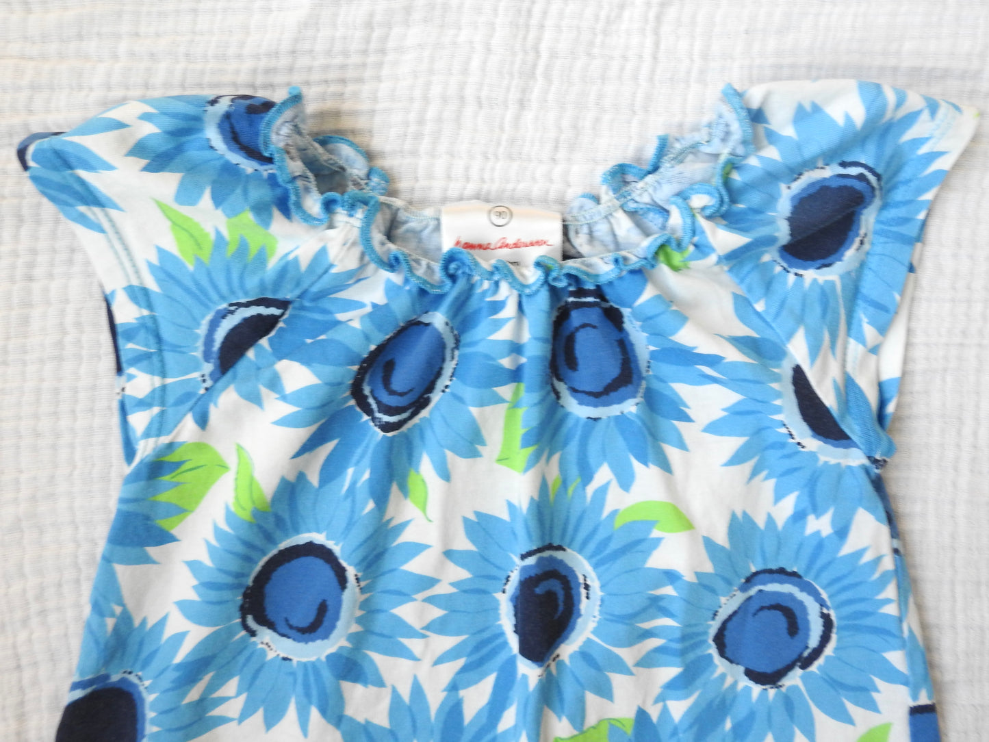 Hanna Andersson Blue Floral Top 3Y