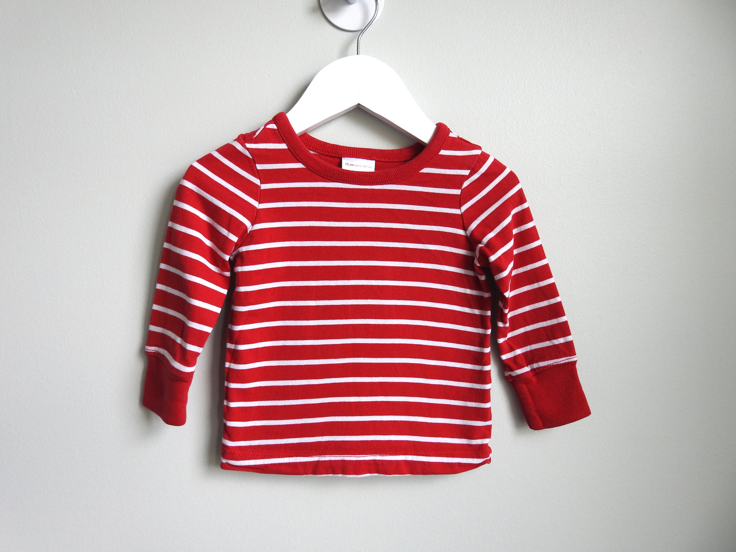 Hanna Andersson Red Long Sleeve Shirt 12-18M