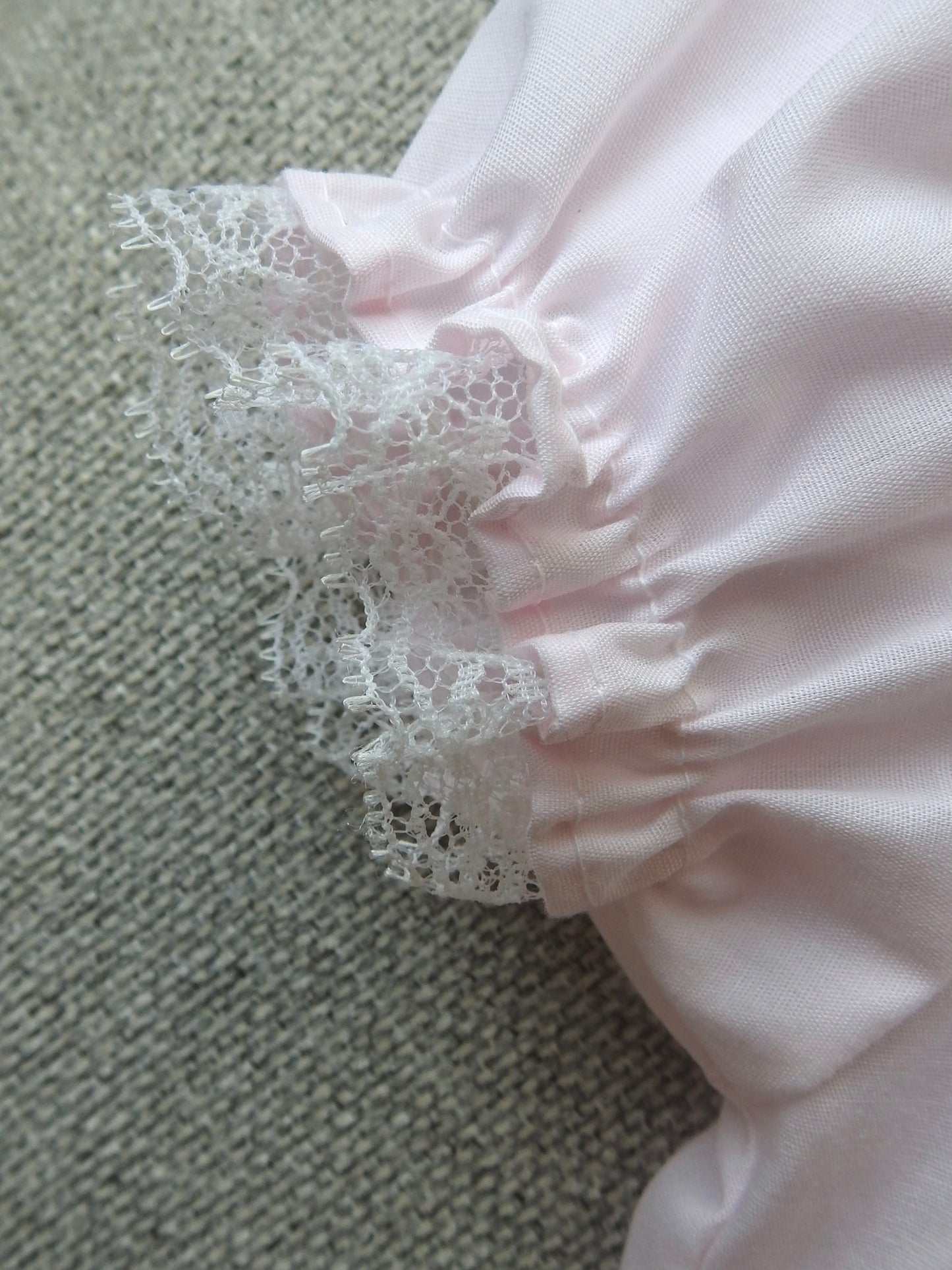 Vintage 80s/90s Alexis Pink Lace Gown 3-6M