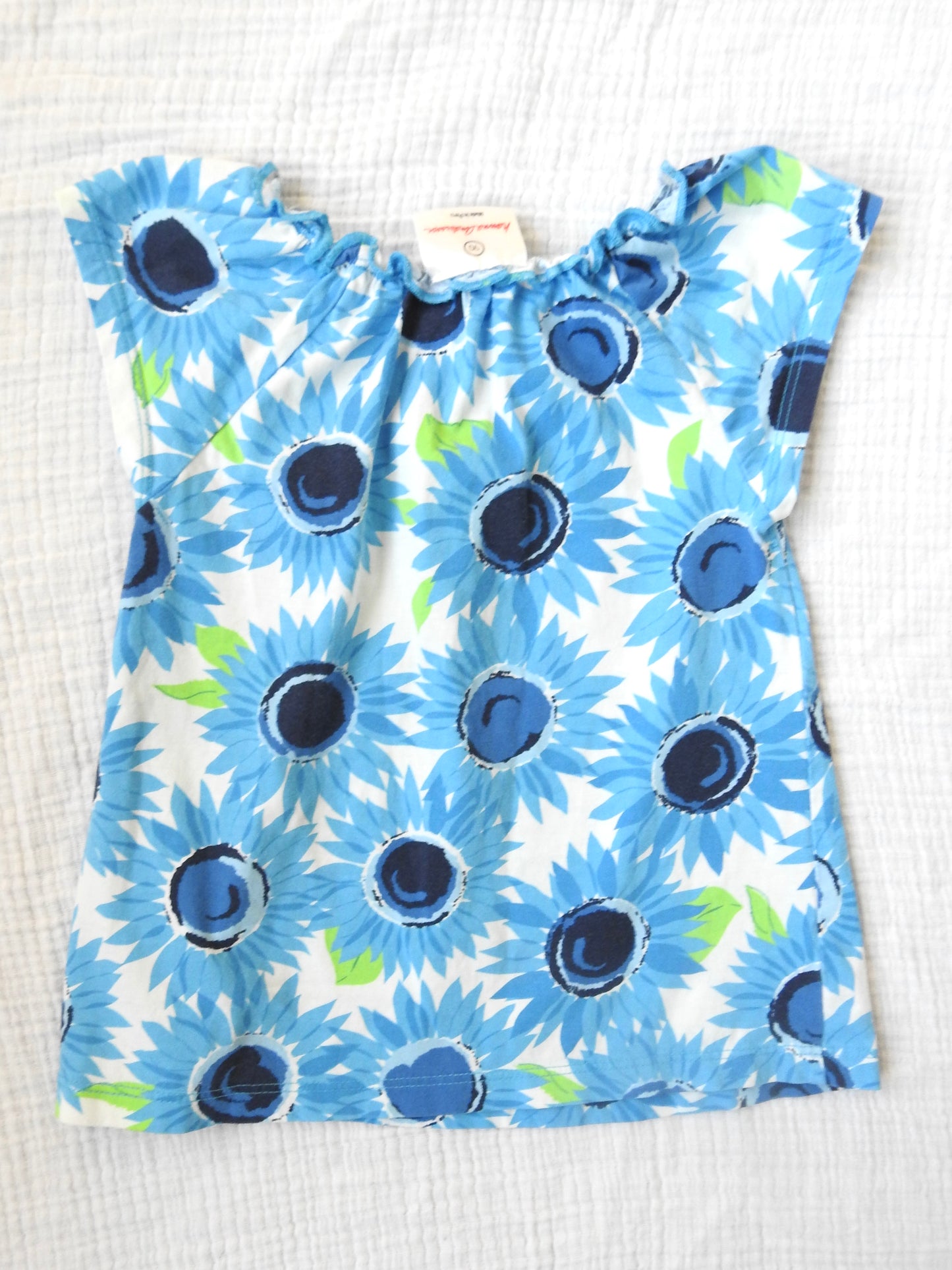 Hanna Andersson Blue Floral Top 3Y