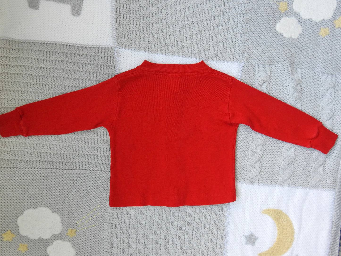 Vintage 70s/80s Buster Brown Red Long Sleeve Shirt 6-12M