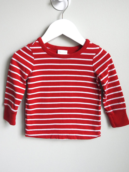 Hanna Andersson Red Long Sleeve Shirt 12-18M
