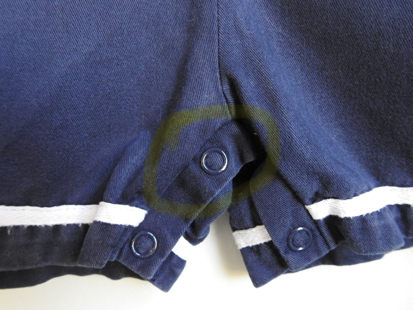 Vintage 80s/90s Hartstrings Baby Navy Sailor Romper 18M