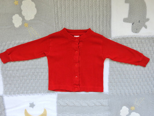 Vintage 70s/80s Buster Brown Red Long Sleeve Shirt 6-12M