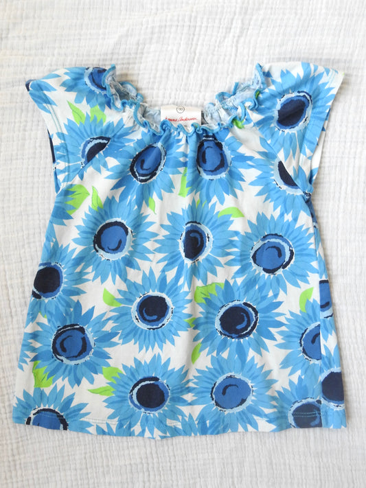 Hanna Andersson Blue Floral Top 3Y